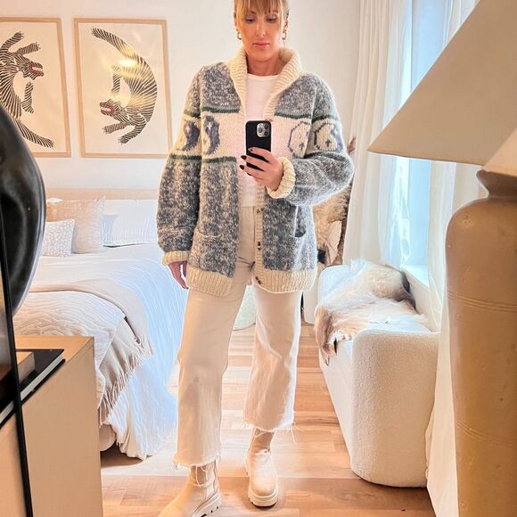 Vintage yin yang wool sweater - Picture 2 of 8